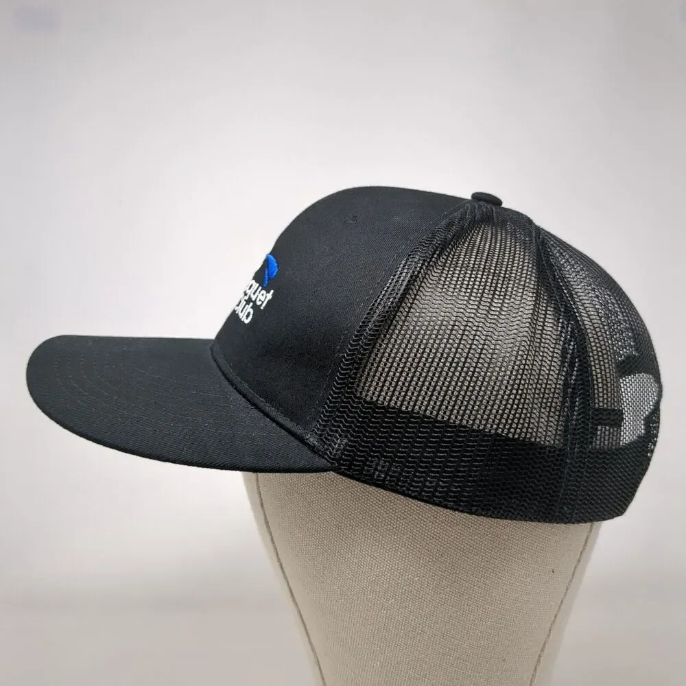 Boise Racquet and Swim Club Snapback Trucker Hat Black OSFA Mesh Back